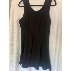 Black skater style dress